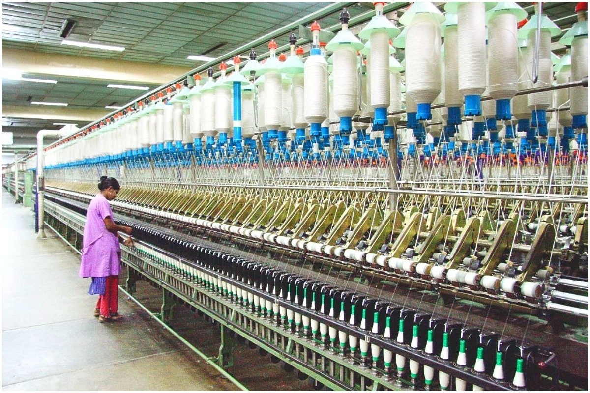 A representative image of a textile factory. 