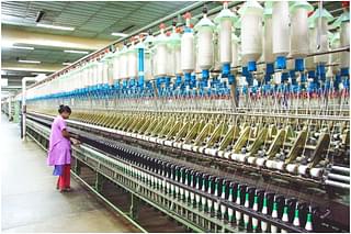 A textile factory. 
