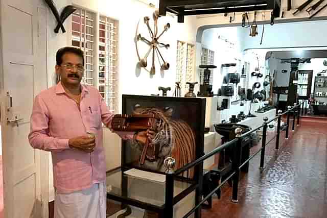 Prof Tukaram Poojary at the Rani Abbakka Tulu Museum