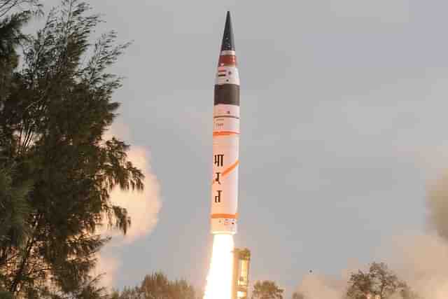 DRDO-made Agni 5 missile (Representative image) (Pic Via Wikipedia)