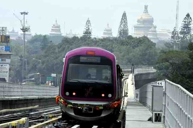 Bengaluru’s Namma Metro. (Jagdeesh MV/Hindustan Times via Getty Images)