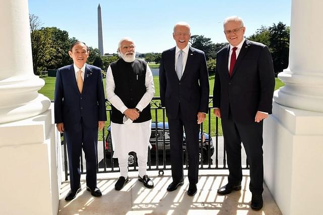 PM Modi with other Quad leaders. (Twitter)