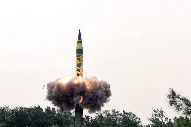 Agni-V missile. (DRDO)