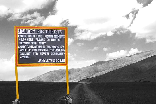An advisory for tourists in eastern Ladakh. 