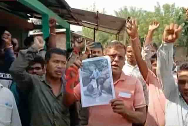 Protestors demanding action against Arbas Khan (Image Credits: Twitter)