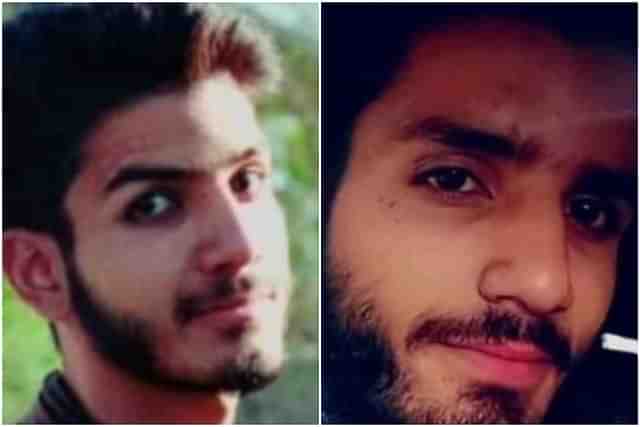 Neutralised LeT terrorists Tanzeel at left (from Habba Kadal area) and Shahid Bashir Sheikh at right (from Pulwama)  