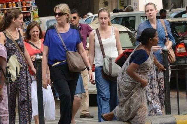 Foreign tourists in India

