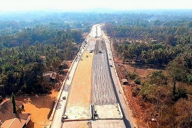 Mumbai - Goa coastal highway under construction