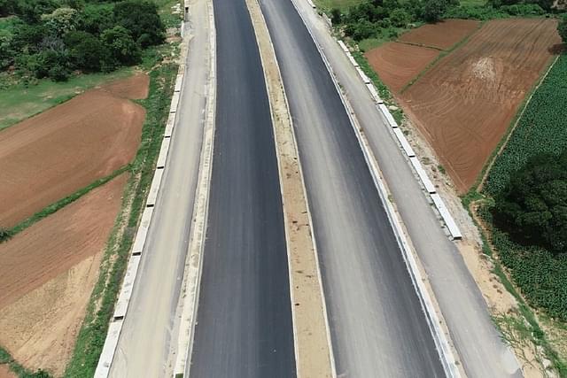 The under-construction Mysuru - Bengaluru expressway (NHAI)