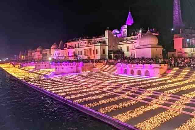 Deepotsav celebrations in Ayodhya (File photo)  (Pic Via Twitter)