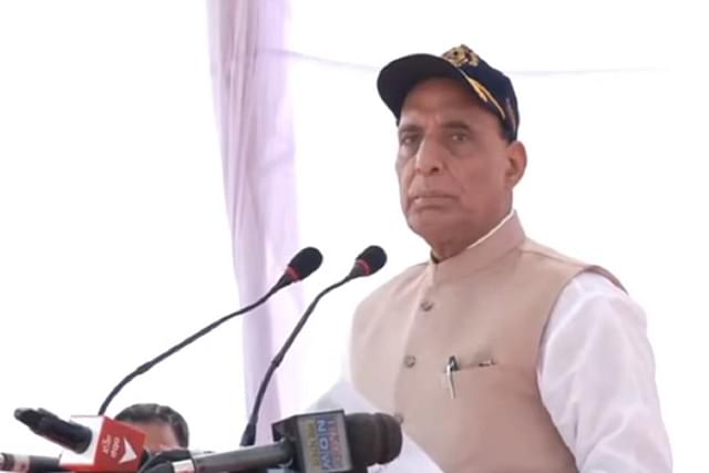 Defence Minister Rajnath Singh. (Picture: Twitter)