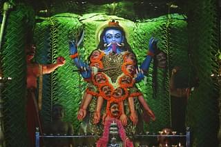 The same idol of Sharada (2020) adorned as Kali (PC: Anantesh Bhat)