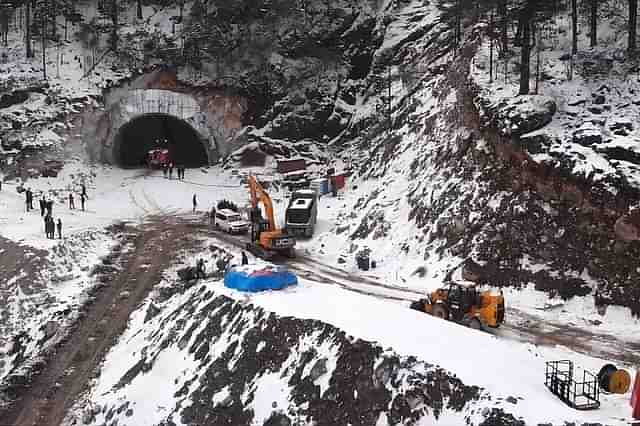 Under-construction Sela Tunnel near Tawang.