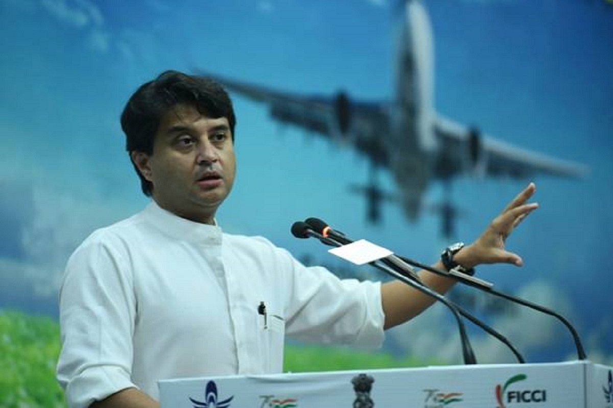 Civil Aviation Minister Jyotiraditya Scindia (Pic Via PIB Website)