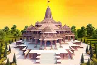 Shri Ram Mandir 3D Model (Pic via Shri Ram Janmbhoomi Temple Trust)