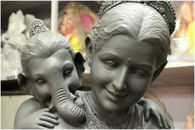 Ganesha with Uma 