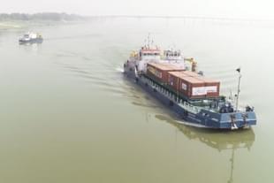 A cargo vessel on River Ganga (File Phot) (IWAI) (Representative Image)