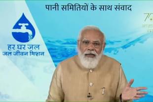 PM Modi interacting with Gram Panchayats and Pani Samitis (Narendra Modi/YouTube)