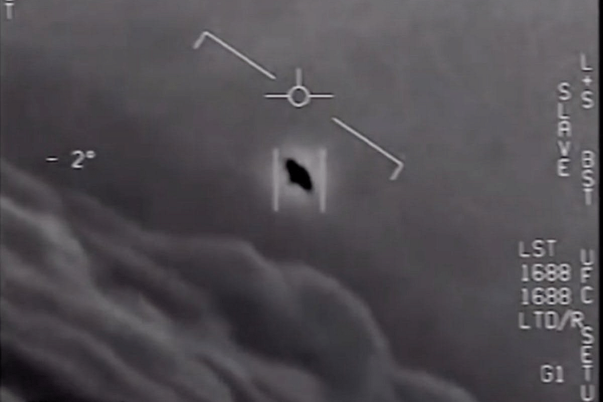 From the UFO video released by the Pentagon in 2020