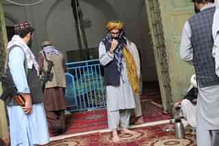 Anas Haqqani visiting shrine of invader Mahmud Ghaznavi (Image via Twitter)