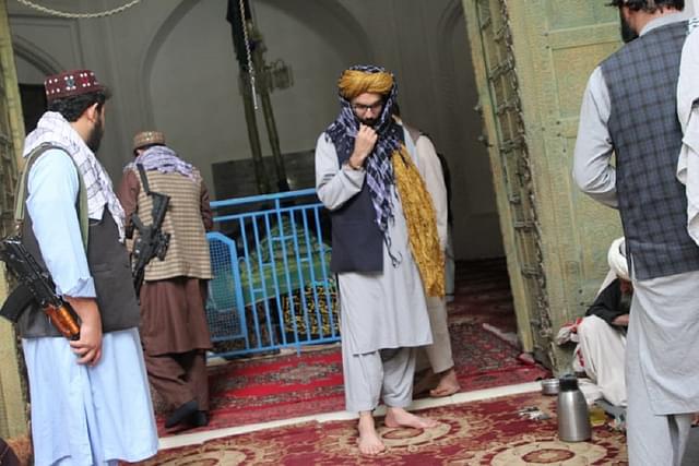 Anas Haqqani visiting shrine of invader Mahmud Ghaznavi (Image via Twitter)