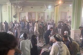 Aftermath of terrorist attack at Shia mosque (@AdityaRajKaul/Twitter)