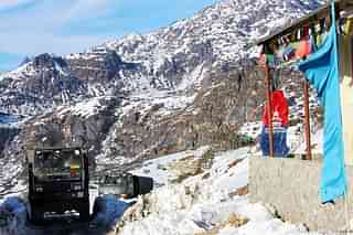 Indian Army truck in Arunachal