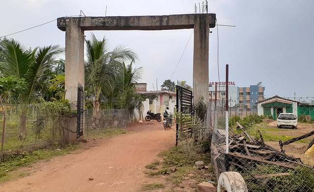 The entrance where this correspondent entered from