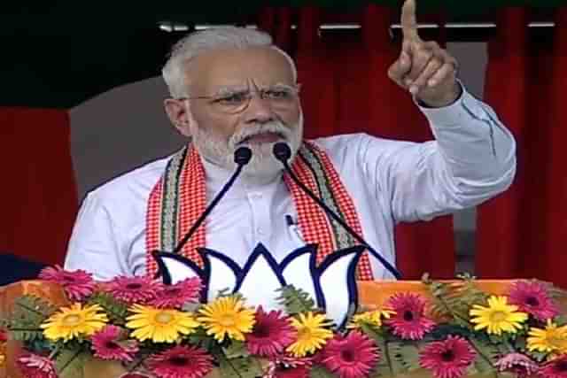 PM Modi during a public rally (Representative Image) (@BJP4India/Twitter)