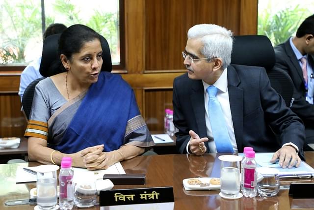 Finance Minister Nirmala Sitharaman with RBI Governor Shaktikanta Das