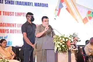 Union Minister Nitin Gadkari at MoU signing ceremony to set up a multimodal logistics park
