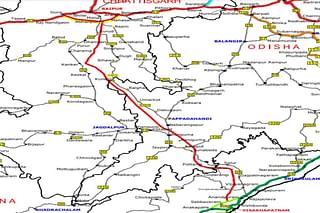 464 km Raipur – Visakhapatnam Greenfield Expressway Alignment