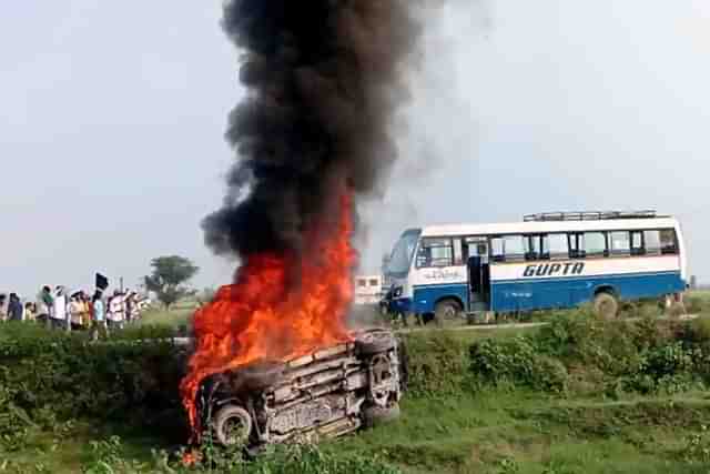 Violence at Lakhimpur Kheri.