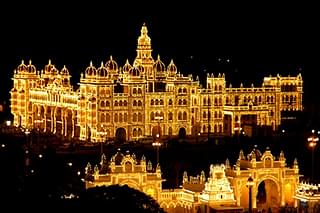 Mysuru Palace lit up (mysorepalace.gov.in)