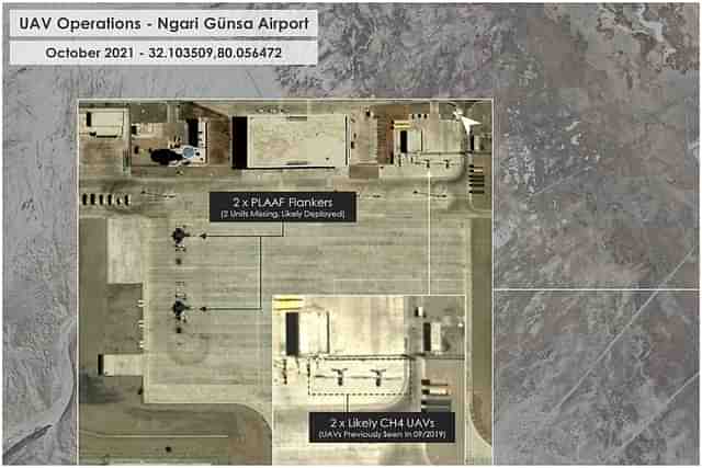 UAVs at Ngari Gunsa airbase (@detresfa_/Twitter)
