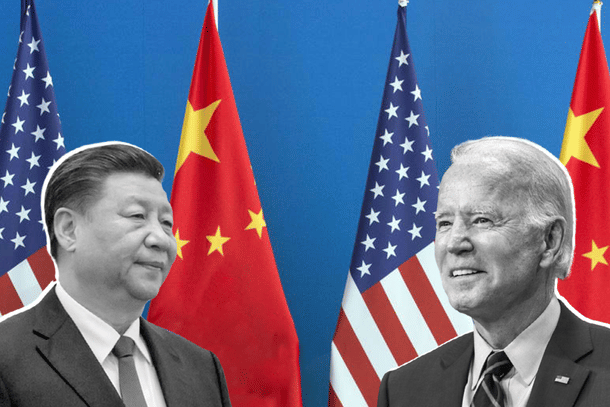 Xi Jinping and Joe Biden.