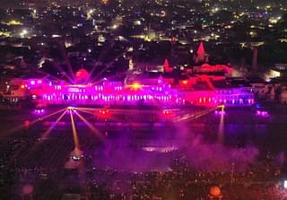 Laser show at Ayodhya