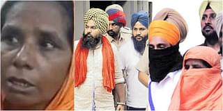 From left to right: Balwinder Kaur; Gurpreet and Nihal Singh; and Balwinder and Granthi Sikander after arrest