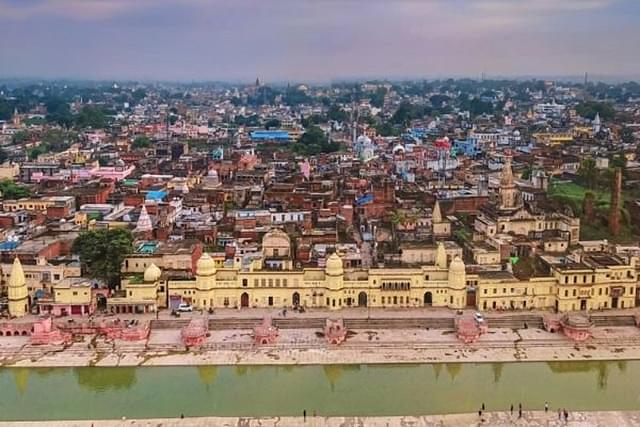 Aerial view of Ayodhya