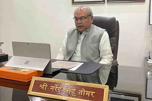 Agriculture Minister Narendra Singh Tomar (Pic Via Twitter)