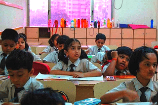 School kids in a classroom. (Prasad Gori/Hindustan Times via Getty Images) 
