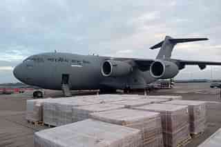 IAF aircraft supplied 100 tonnes nano-fertiliser on Sri Lanka's request. (Pic Via Twitter)