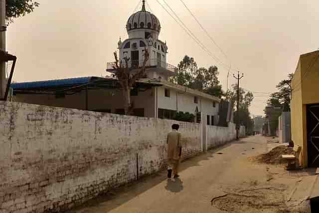 A view of the Ramdasia gurudwara in village Ghawaddi, Ludhiana