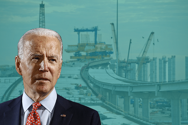 President Biden's mega infrastructure plan. A Representative Image (Swarajya Mag)