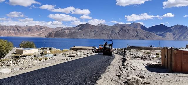 Spangmik-Kasket road. (@sahuajeet/Commissioner Secretary to Administration of Ladakh)