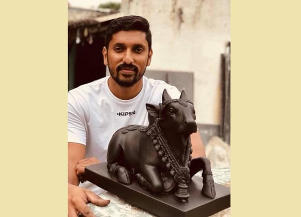 Sculptor Arun Yogiraj.