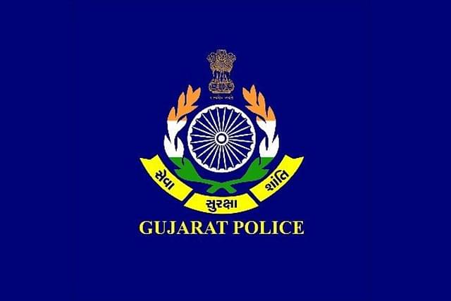 Gujarat Police (Pic Via Twitter)