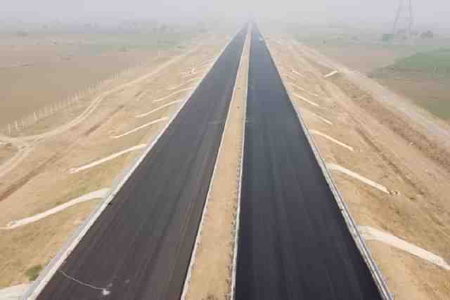 A Representative Image. Bundelkhand Expressway in UP (UPEIDA)