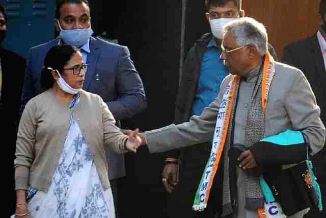 Pavan Varma with Trinamool chief Mamata Banerjee.