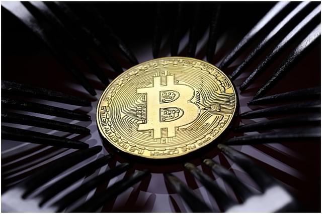 A visual representation of blockchain based cryptocurrency Bitcoin. (Representative Image) (Dan Kitwood/Getty Images)